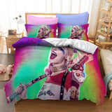 Suicide Squad Harley Quinn Cosplay Bedding Duvet Cover Halloween Sheets Bed Set