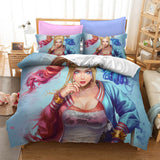 Suicide Squad Harley Quinn Cosplay Bedding Duvet Cover Halloween Sheets Bed Set