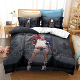 Suicide Squad Harley Quinn Cosplay Bedding Duvet Cover Halloween Sheets Bed Set