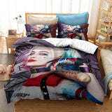 Suicide Squad Harley Quinn Cosplay Bedding Duvet Cover Halloween Sheets Bed Set