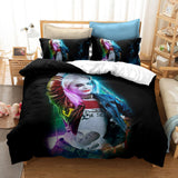 Suicide Squad Harley Quinn Cosplay Bedding Duvet Cover Halloween Sheets Bed Set