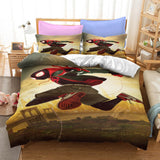 Superhero SpiderMan Peter Parker Cosplay Bedding Set Duvet Cover Halloween Bed Sheets