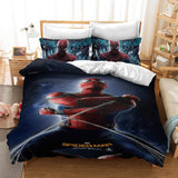 Superhero SpiderMan Peter Parker Cosplay Bedding Set Duvet Cover Halloween Bed Sheets