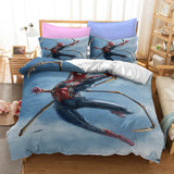 Superhero SpiderMan Peter Parker Cosplay Bedding Set Duvet Cover Halloween Bed Sheets