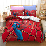 Superhero SpiderMan Cosplay Bedding Set Duvet Cover Halloween Bed Sheets