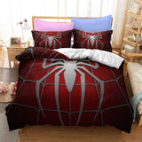 Superhero SpiderMan Peter Parker Cosplay Bedding Set Duvet Cover Halloween Bed Sheets