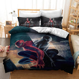 Superhero SpiderMan Peter Parker Cosplay Bedding Set Duvet Cover Halloween Bed Sheets