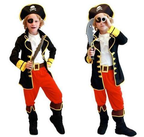 BFJFY Boy's Halloween Pirates Of The Caribbean Jack Cosplay Costume - bfjcosplayer