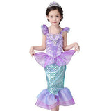 BFJFY Girls Halloween Mermaid Cosplay Performance Princess Dress - bfjcosplayer