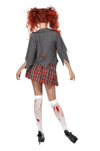 BFJFY Women Zombie Bloody Students' Uniform Halloween Cosplay Costume - bfjcosplayer