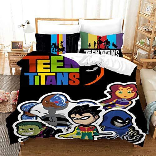 Teen Titans Go Cosplay Bedding Set Duvet Cover Halloween Bed Sheets