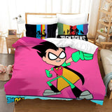 Teen Titans Go Cosplay Bedding Set Duvet Cover Halloween Bed Sheets