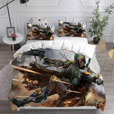 Boba Fett Bedding Set Cosplay Duvet Cover Halloween Comforter Sets