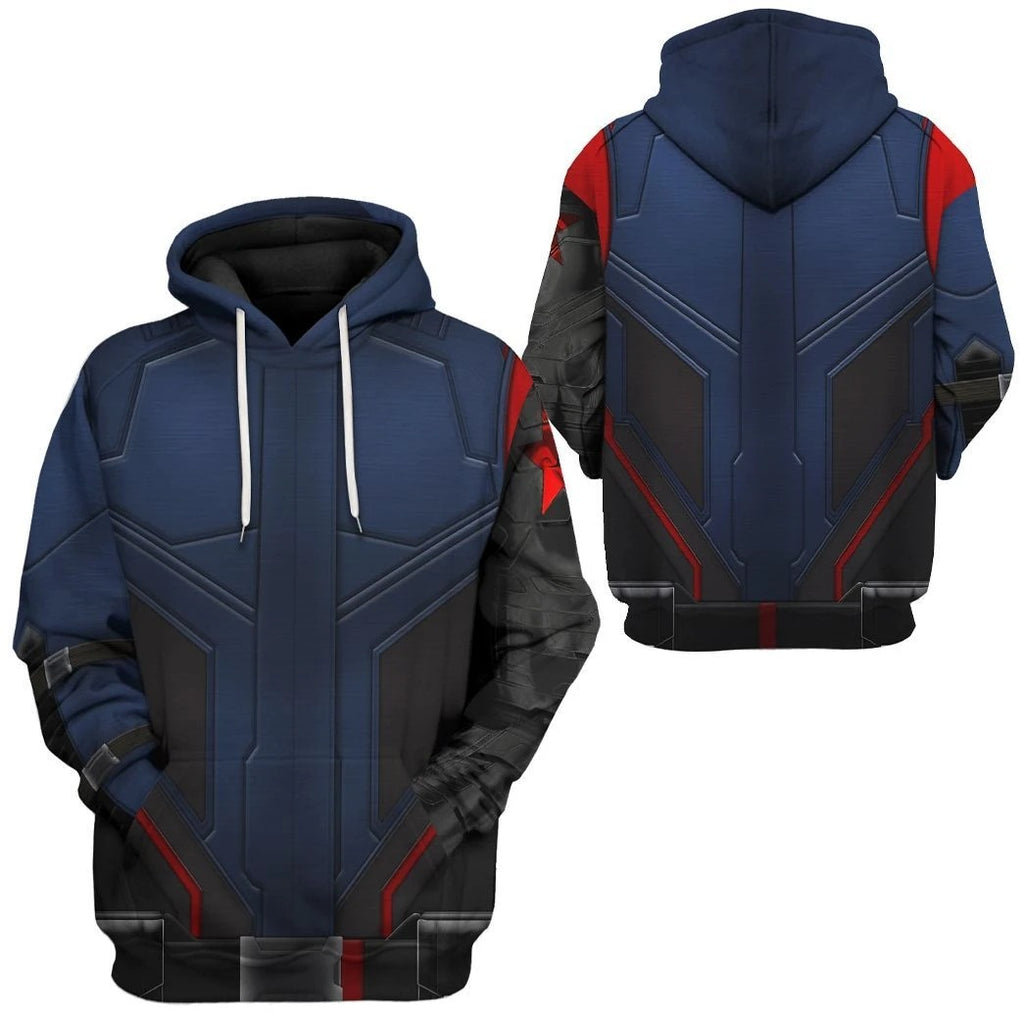 The Falcon and the Winter Soldier  Bucky Barnes Cosplay Hoodie Halloween Costume