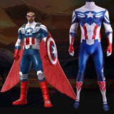 The Falcon and the Winter Soldier Captain America Cosplay Jumpsuit Halloween Costume
