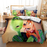 The Grinch Cosplay Bedding Set Duvet Cover Halloween Bed Sheets