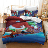 The Grinch Cosplay Bedding Set Duvet Cover Halloween Bed Sheets