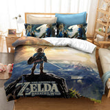 The Legend of Zelda Cosplay Bedding Duvet Cover Halloween Sheets Bed Set