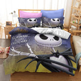 The Nightmare Before Christmas Cosplay Bedding Set Duvet Cover Halloween Sheets