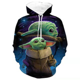 Star Wars The Mandalorian Sweater Baby Yoda Halloween Hoodies costume