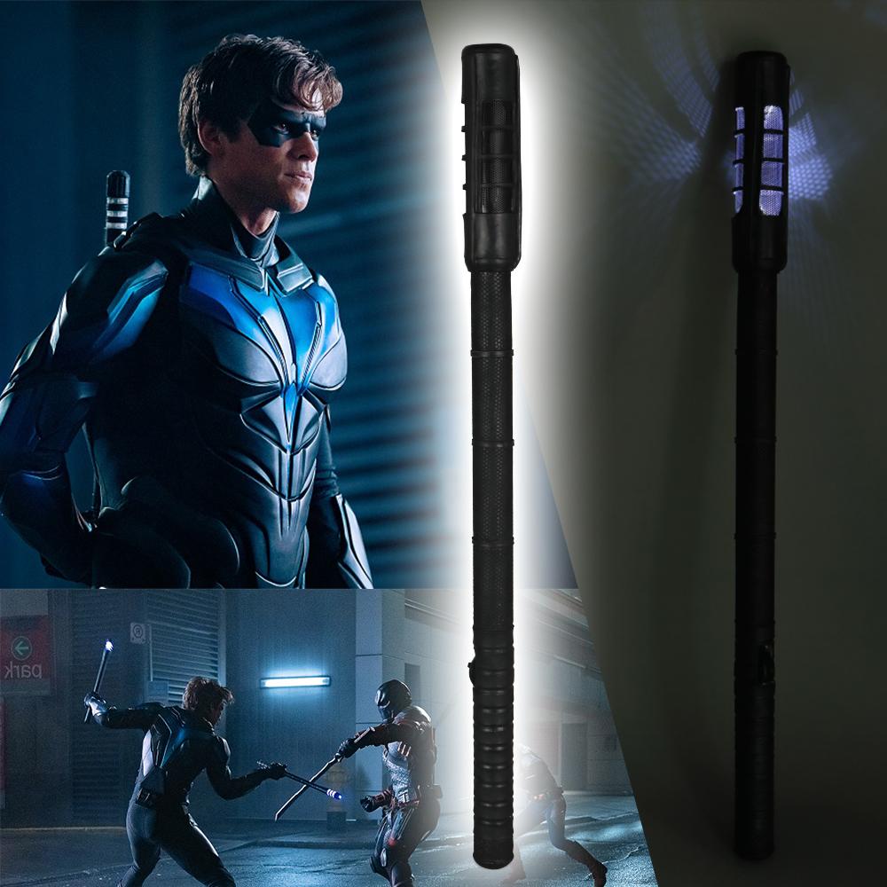 Titans Cosplay Dick Grayson Robin LED Nightwings Escrima Sticks Props - bfjcosplayer