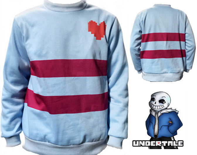 Undertale frisk hoodie hotsell