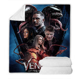 Venom: Let There Be Carnage Cosplay Flannel Blanket Room Decoration Throw