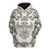 Viking Cosplay 3D Printing Retro Hoodie Halloween Costume