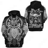 Viking Cosplay 3D Printing Retro Hoodie Halloween Costume