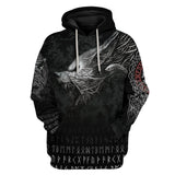 Viking Cosplay 3D Printing Retro Hoodie Halloween Costume