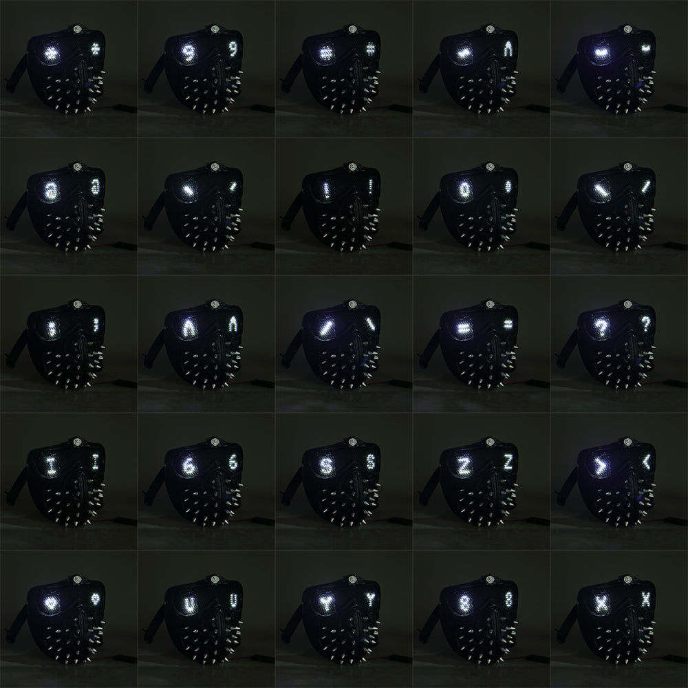 Watch Dogs 2 Cosplay Remote Version Helmet LED Light 25 Emoji Changeable Halloween Props