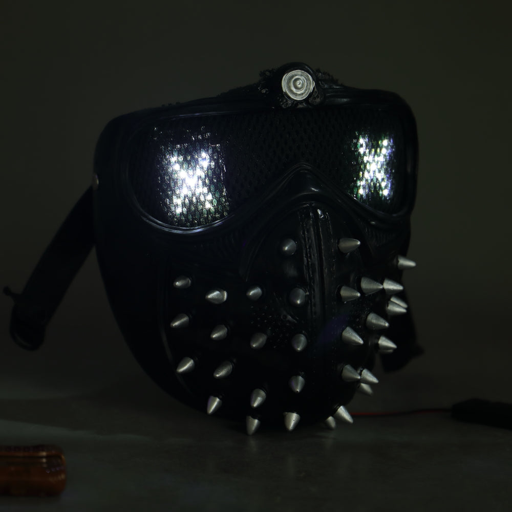Watch Dogs 2 Cosplay Remote Version Helmet LED Light 25 Emoji Changeable Halloween Props
