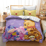 Winnie The Pooh Cosplay Bedding Set Duvet Cover Halloween Bed Sheets