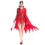 BFJFY Womens Hot Stuff Red Sexy Devil Costume Hit The Parties On Halloween - bfjcosplayer