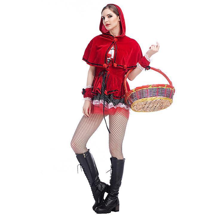 BFJFY Women Little Red Riding Hood Costume To A Halloween Party - bfjcosplayer