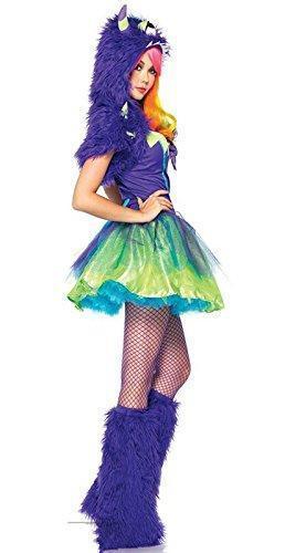 BFJFY Women Halloween Green Monster Animals Cosplay Costume - bfjcosplayer