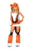 Halloween Women Animal Costume Polar Bear Fox Cosplay Uniform