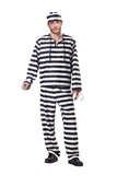 BFJFY Halloween Couple Striped Prisoner Cosplay Costume For Men And Women - bfjcosplayer
