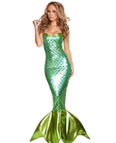 BFJFY Women Sexy Halloween Party Cosplay Mermaid Dress - bfjcosplayer