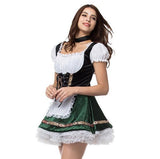 BFJFY Women Halloween Oktoberfest Costume Bar Maid Cosplay Costume - bfjcosplayer