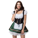 BFJFY Women Halloween Oktoberfest Costume Bar Maid Cosplay Costume - bfjcosplayer