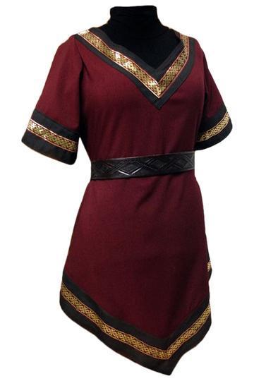 BFJFY Women Females Medieval V Collar Top Shirt Trumpet Gothic Renaissance Halloween Costume - bfjcosplayer