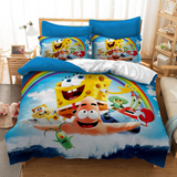 SpongeBob SquarePants Cosplay Bedding Set Duvet Cover Halloween Bed Sheets