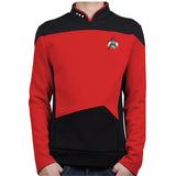 Star Trek TNG The Next Generation Red Shirt Uniform Cosplay Costume For Men Coat Halloween Party Prop