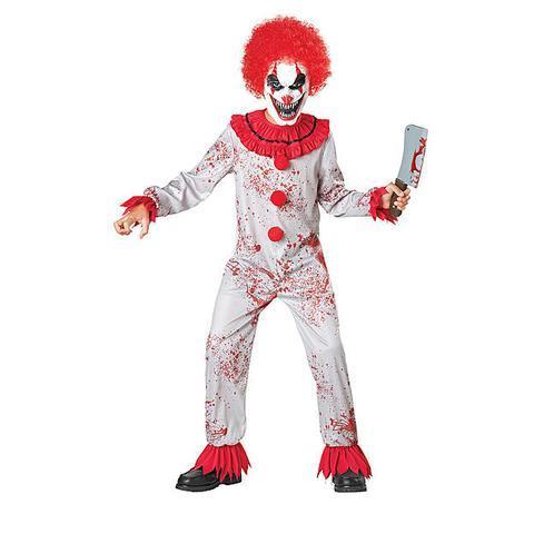 BFJFY Halloween Boys Bloody Circus Costume Scary Clown Cosplay Costume - bfjcosplayer