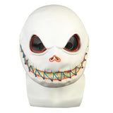 Halloween Jack Skellington Skull Luminous Mask Latex Adult Nightmare Before Christmas Mask Unisex Halloween Party Prop - bfjcosplayer