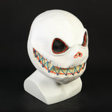 Halloween Jack Skellington Skull Luminous Mask Latex Adult Nightmare Before Christmas Mask Unisex Halloween Party Prop - bfjcosplayer