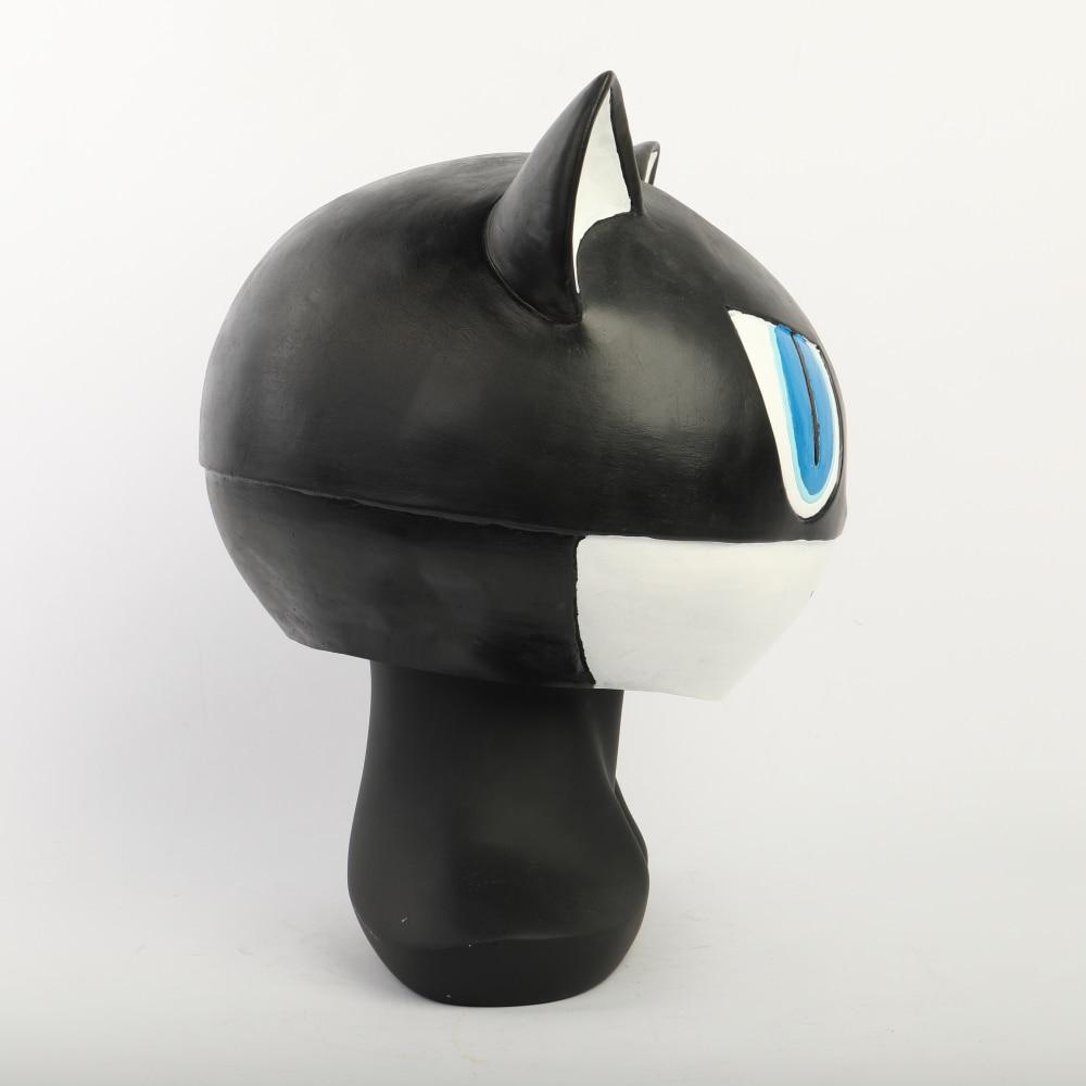 Cosplay Persona 5 Morgana Mask Latex the Animal Black Cat Mona Halloween Party Mask Full Head Adult - bfjcosplayer