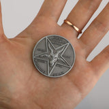 Lucifer Pentecostal Coin Silver&Gold Coin High Quality Brand Sale Cosplay Accessories Movie Costume Prop For Fans - bfjcosplayer