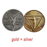 Lucifer Pentecostal Coin Silver&Gold Coin High Quality Brand Sale Cosplay Accessories Movie Costume Prop For Fans - bfjcosplayer
